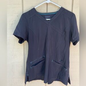 Black Sketchers Scrub Set